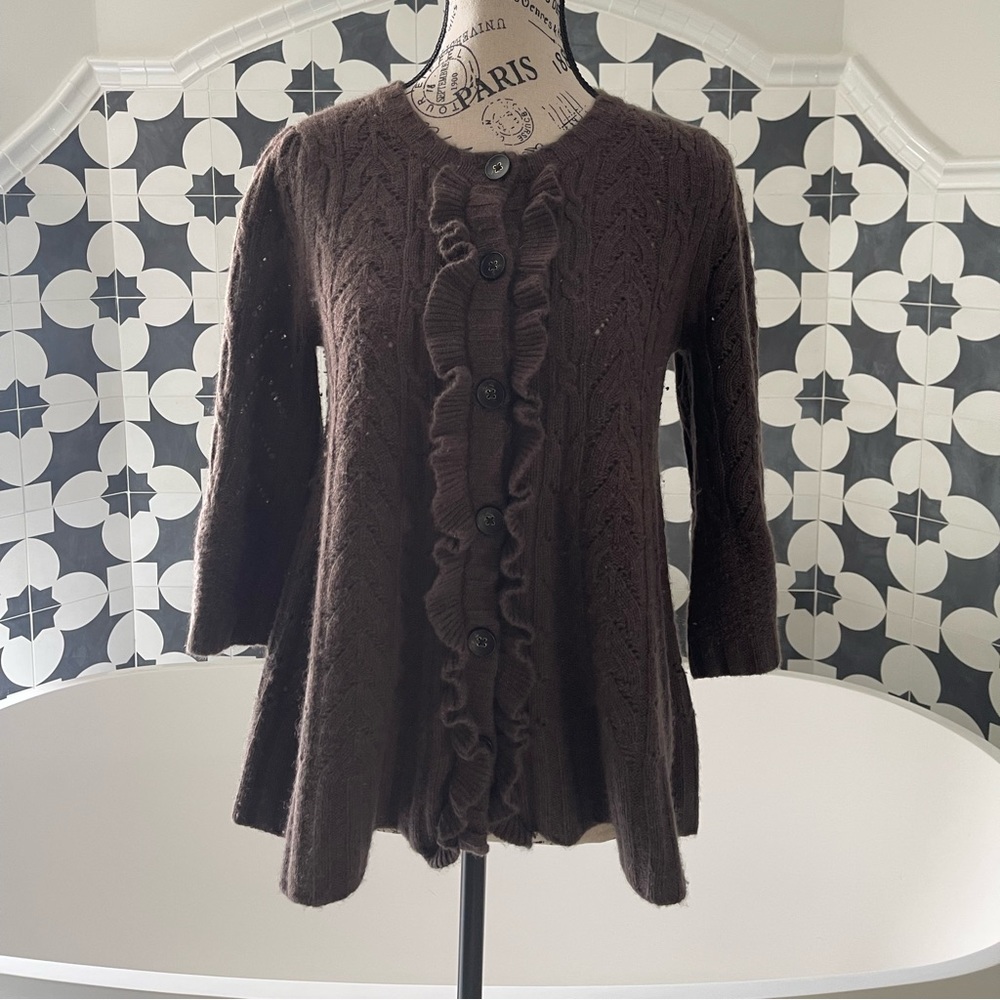 Juicy couture merino wool/cashmere blend sweater size M.  , Brown